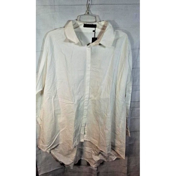 Zanzea Tops - Zanzea White Long Sleeve Tunic Size XXL Boho NWT